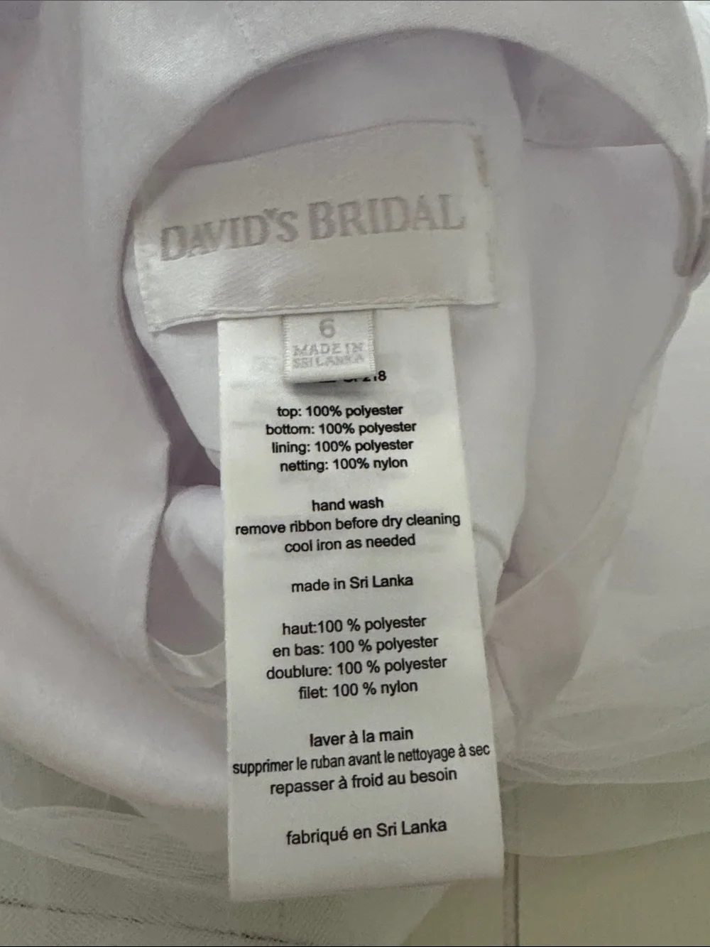 David’s Bridal Tulle Flower Girl Dress - Picture 4 of 4